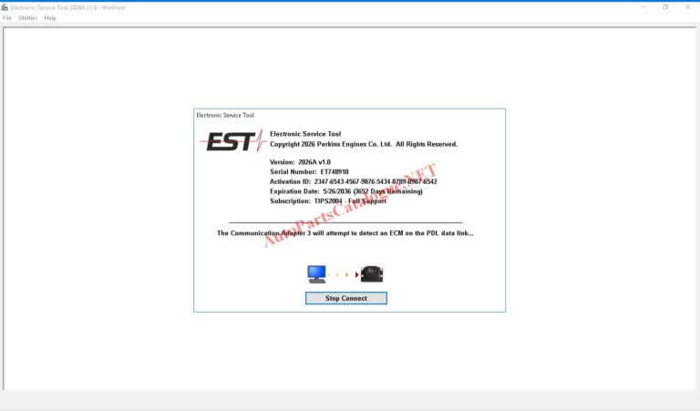 Perkins EST 2026A Electronic Service Tool + Flash Files