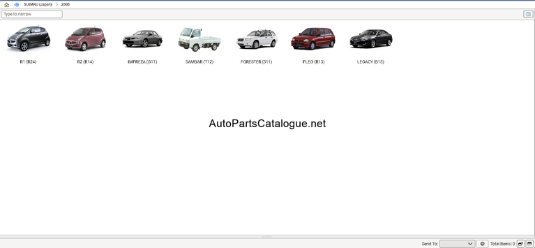 Subaru Snap-on EPC price book selector US JP CA prices