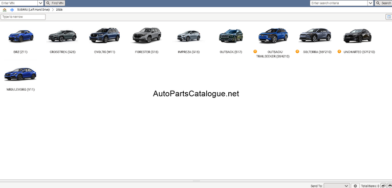 Subaru Snap-on EPC Multi-Job workflow with multiple VIN sessions