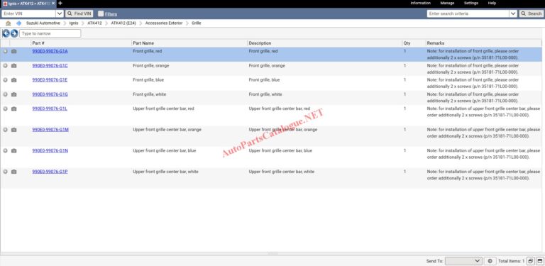 Suzuki Snap-on EPC Online Parts Catalog