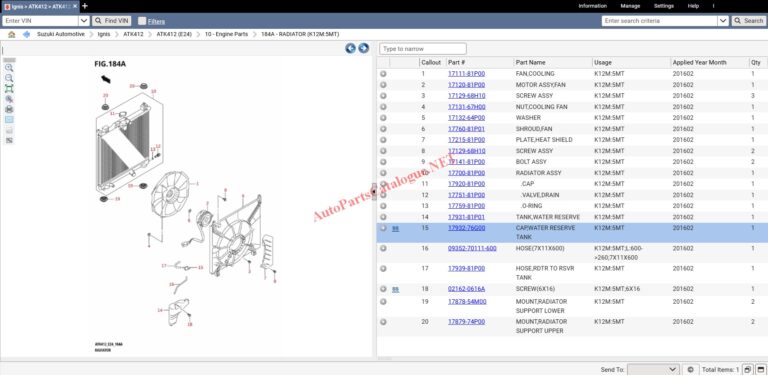 Suzuki Snap-on EPC Online Parts Catalog