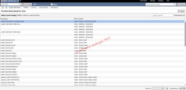 Suzuki Snap-on EPC Online Parts Catalog