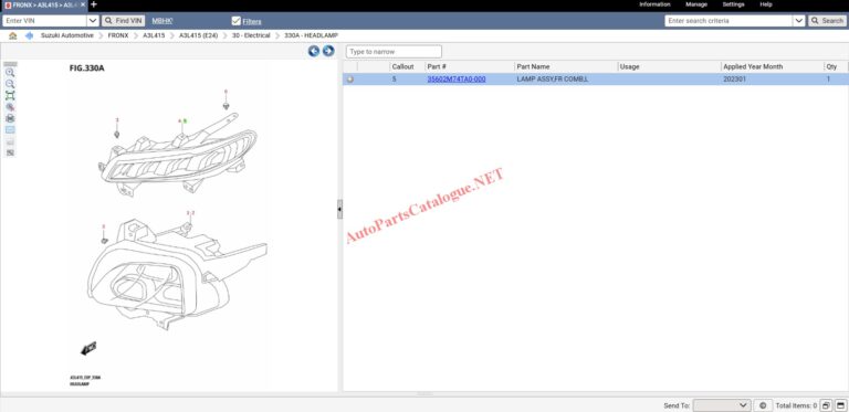 Suzuki Snap-on EPC Online Parts Catalog