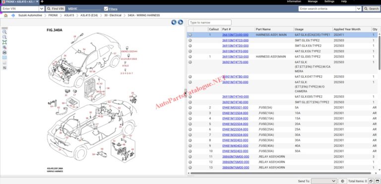 Suzuki Snap-on EPC Online Parts Catalog