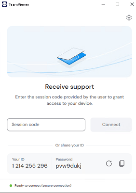 TeamViewer ID and Password