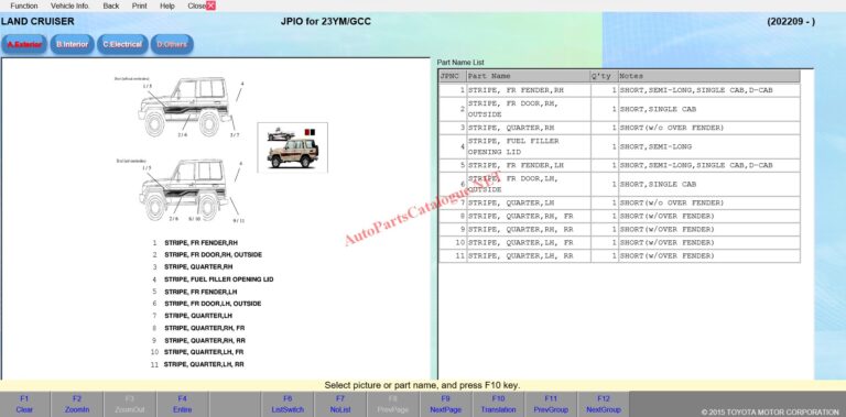 Toyota EPC Online Electronic Parts Catalog