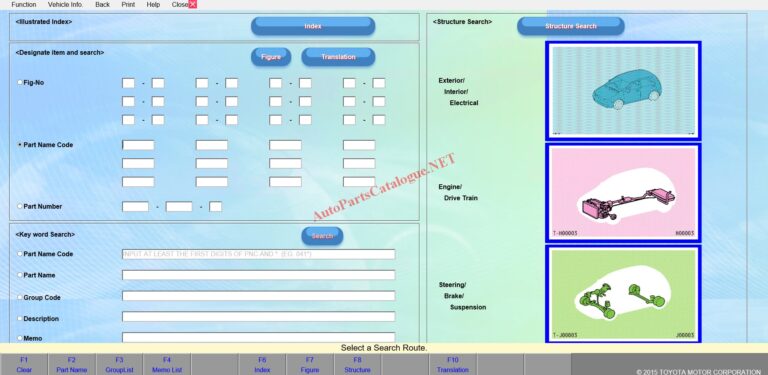 Toyota EPC Online Electronic Parts Catalog