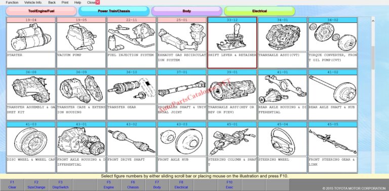Toyota EPC Online Electronic Parts Catalog