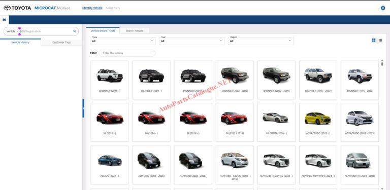 Toyota Microcat EPC Online Parts Catalog