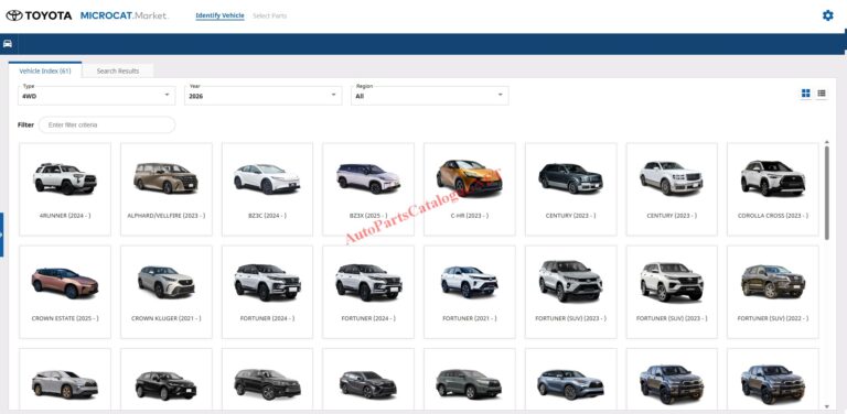 Toyota Microcat EPC Online Parts Catalog