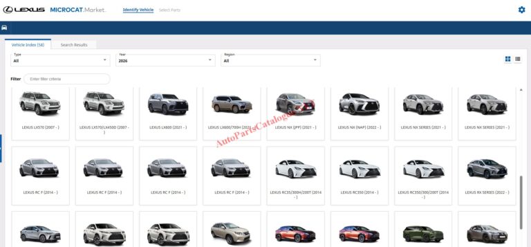 Toyota Microcat EPC Online Parts Catalog