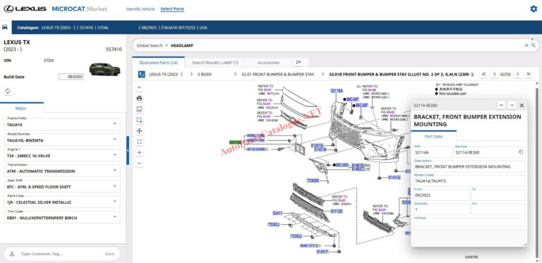 Toyota Microcat EPC Online Parts Catalog