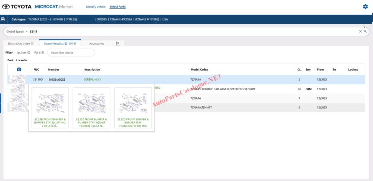 Toyota Microcat EPC Online Parts Catalog