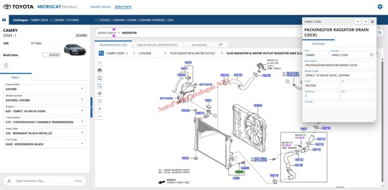 Toyota Microcat EPC Online Parts Catalog