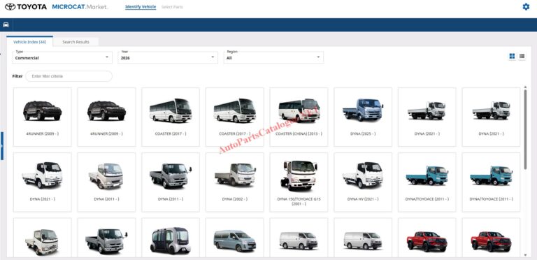 Toyota Microcat EPC Online Parts Catalog