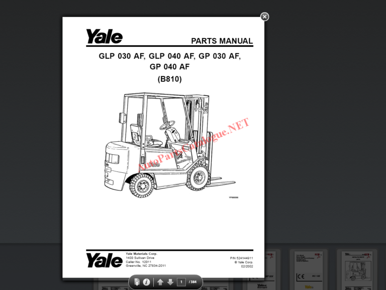Yale Forklift Parts & Service Manuals PDF Collection