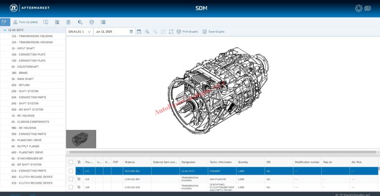 ZF SDM EPC Online Parts Catalog